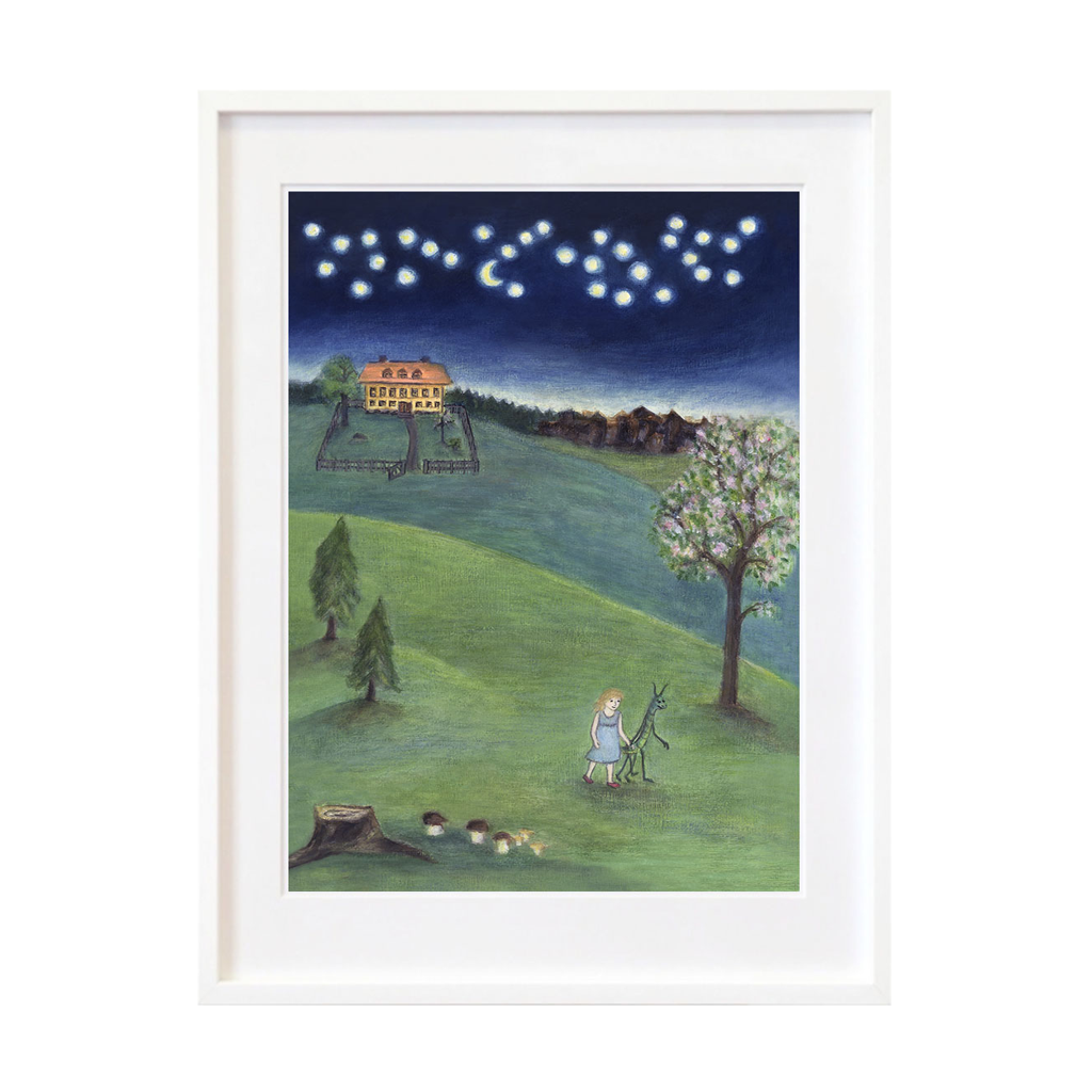 Kvällsvandring, konsttryck