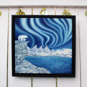 Norrsken, oljemålning