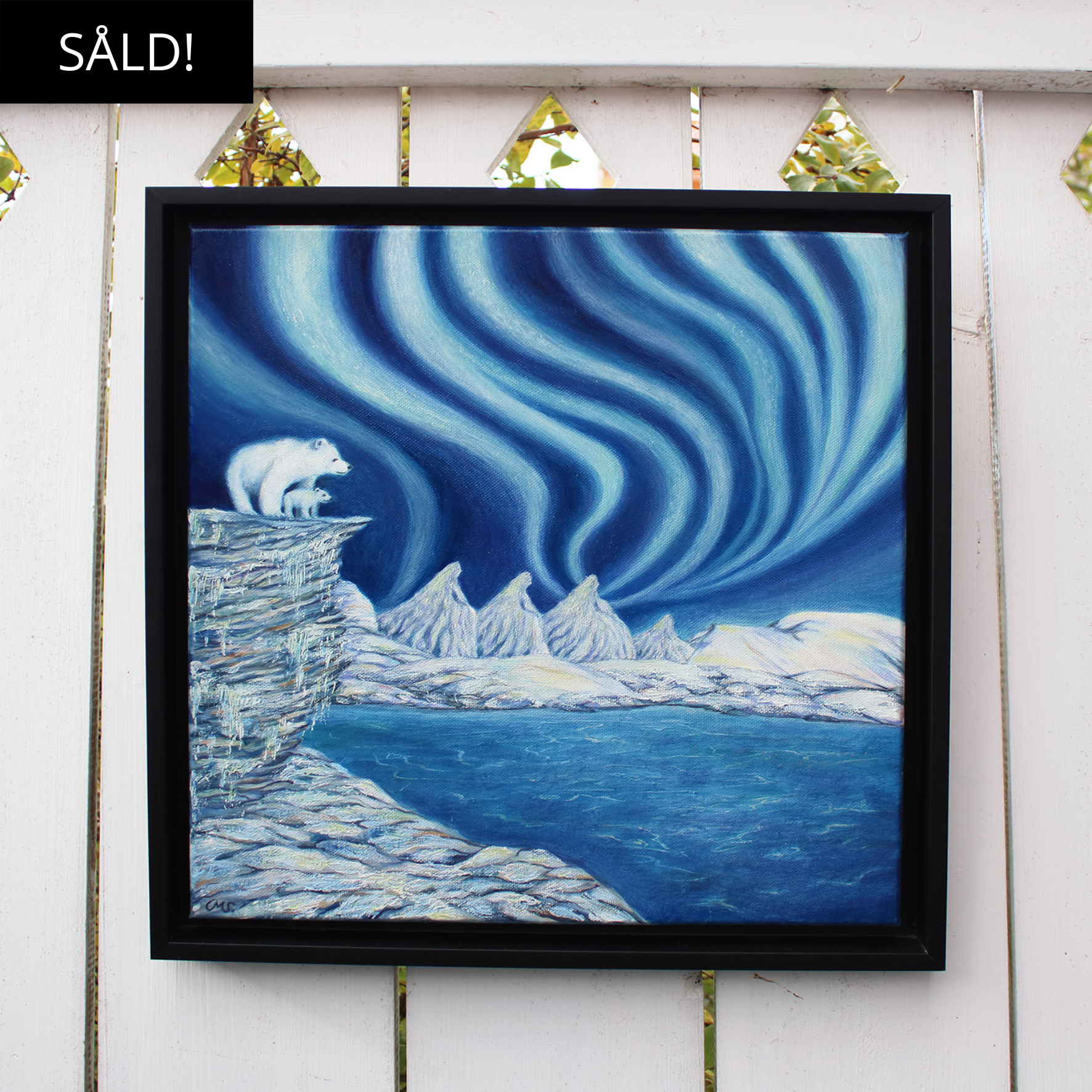 Norrsken, oljemålning