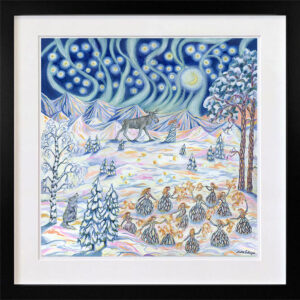 Småfolket — giclée konsttryck, 30×30 cm