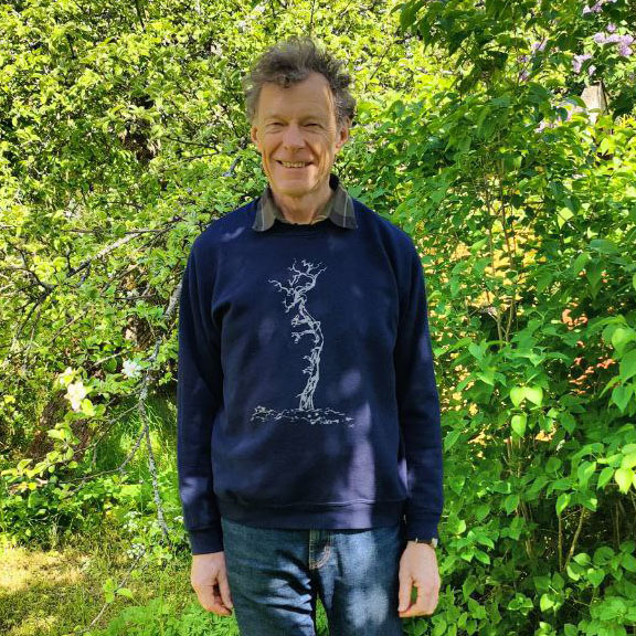 Sweatshirt-tröja med träd