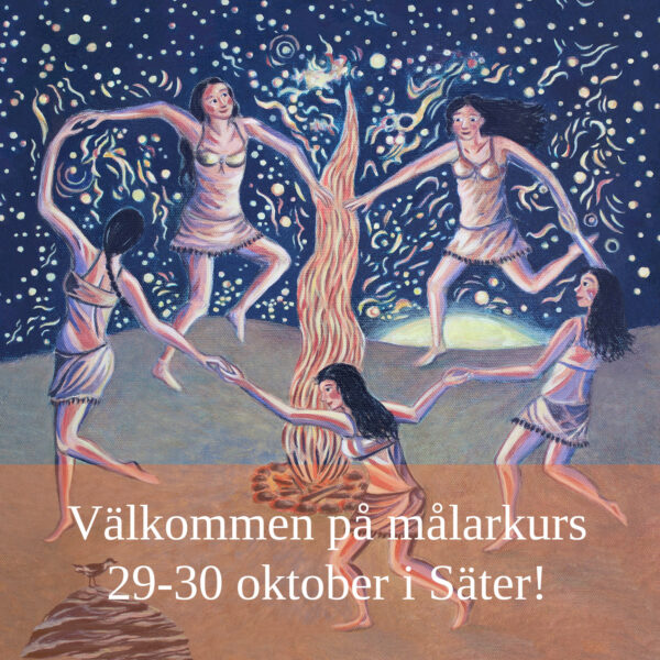 Höstlovskurs i teckning och måleri för barn och ungdomar ca 10-16 år på Säters bibliotek