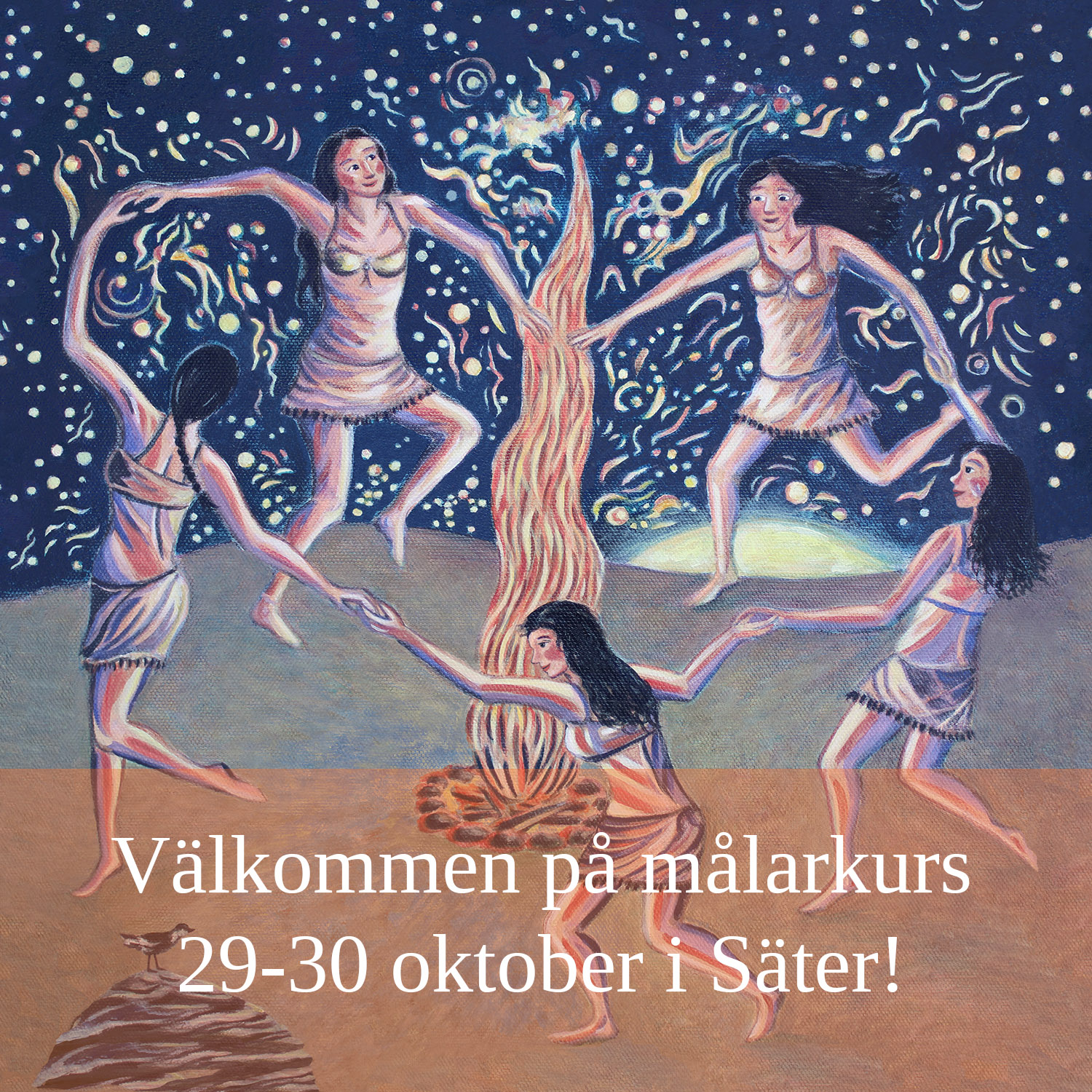 Höstlovskurs i teckning och måleri för barn och ungdomar ca 10-16 år på Säters bibliotek