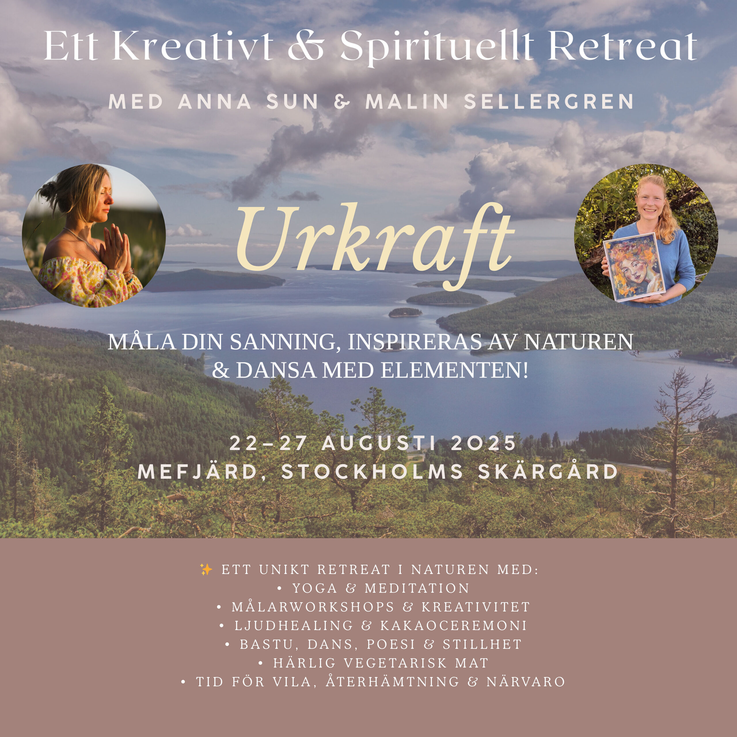 Ett kreativt och spirituellt retreat i Stockholms skärgård 22-27 augusti