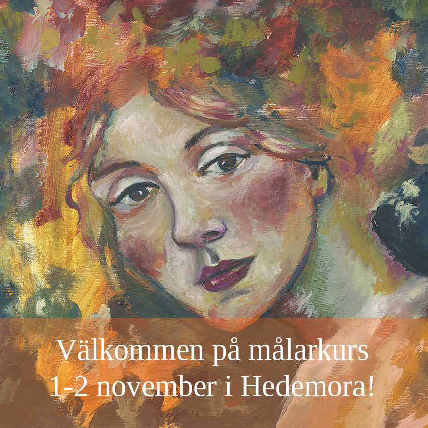 Helgkurs i teckning och måleri i Hedemora 1-2 november 2025